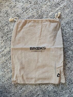 New never used Brooks Linen Drawstring Bag - Natural Beige